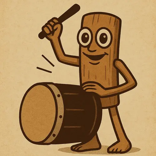 tung tung tung sahur beating a drum