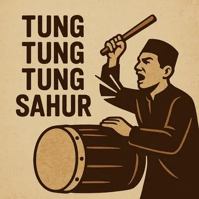 tung tung tung sahur indonesian style bedug drum