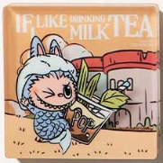 Hide and Seek in Singapore If I Like Drinking Milk Tea Fridge Magnet Guide