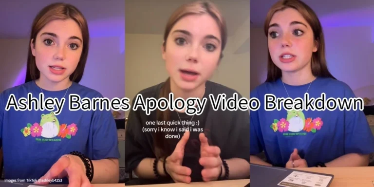 Ashley Barnes Apology Video Breakdown