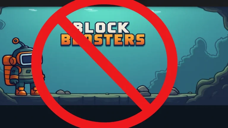 BlockBlasters Steam Scam Game Top Banner