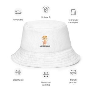 Las Capuchinas Reversible Bucket Hat (White/Night Stars)