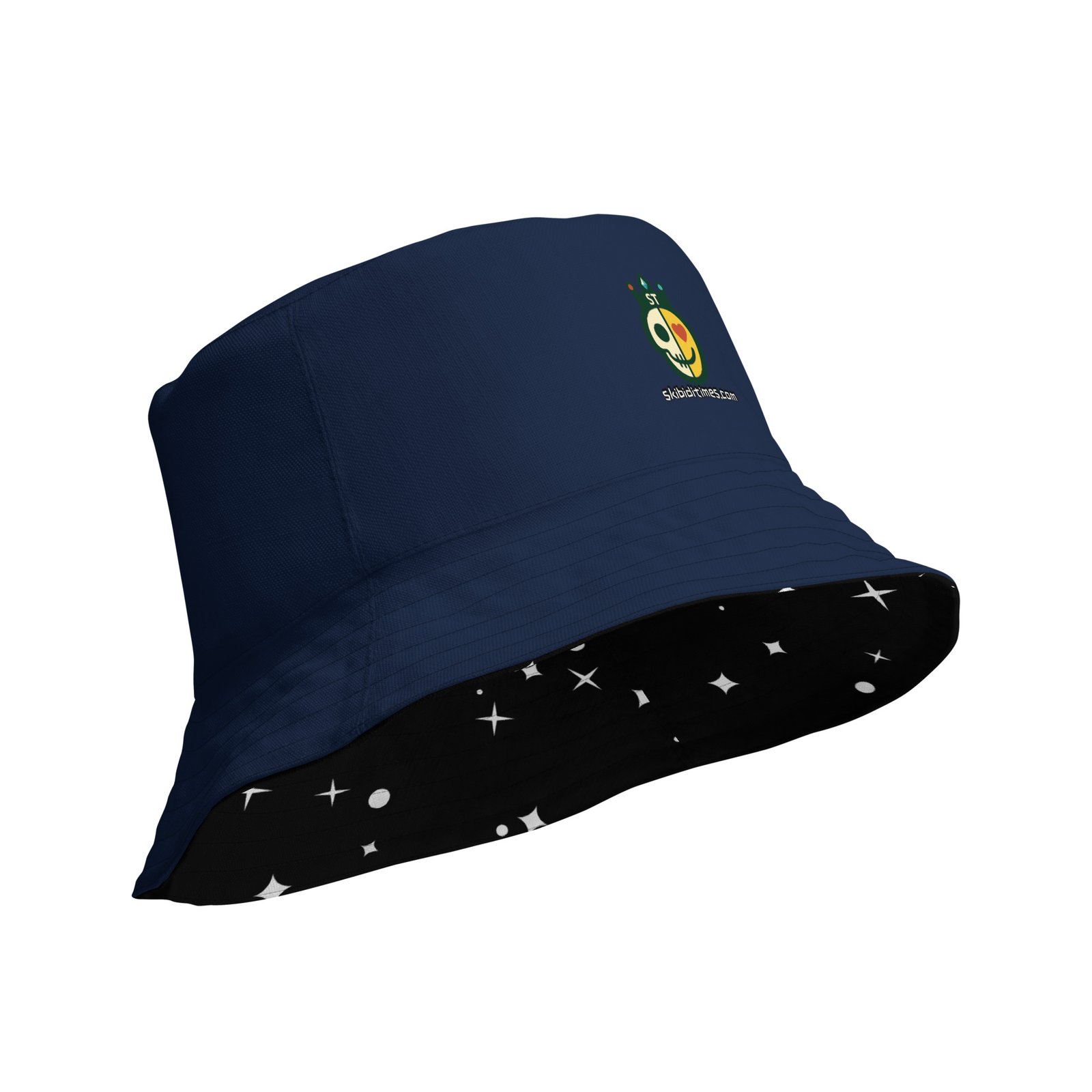Las Vaquitas Saturnitas Reversible Bucket Hat (Night Stars/Denim) - Image 4