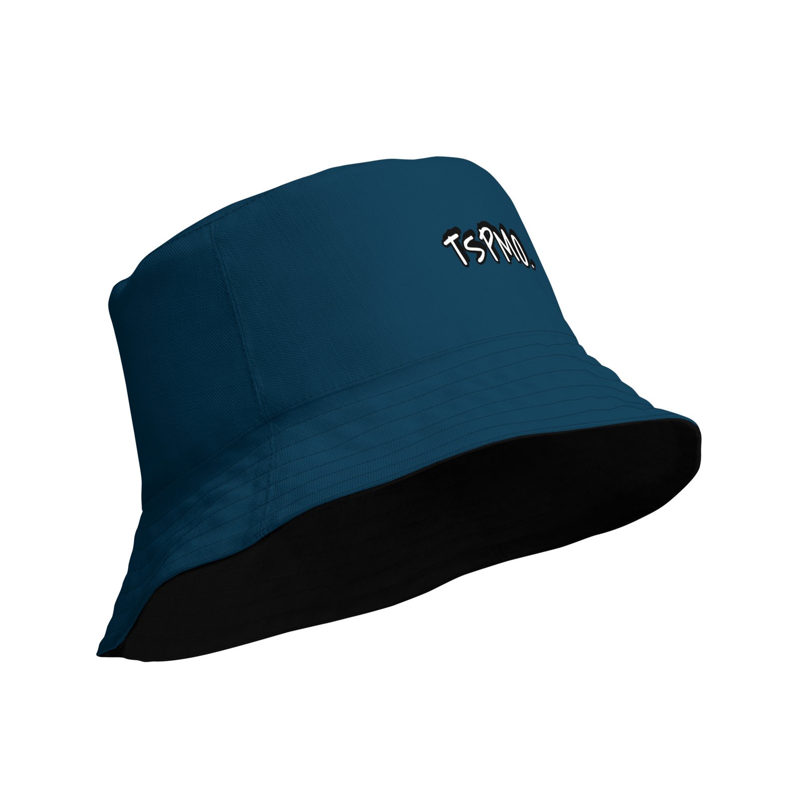 TSPMO Skibidi Times Reversible Bucket Hat (Black/Denim) - Image 7