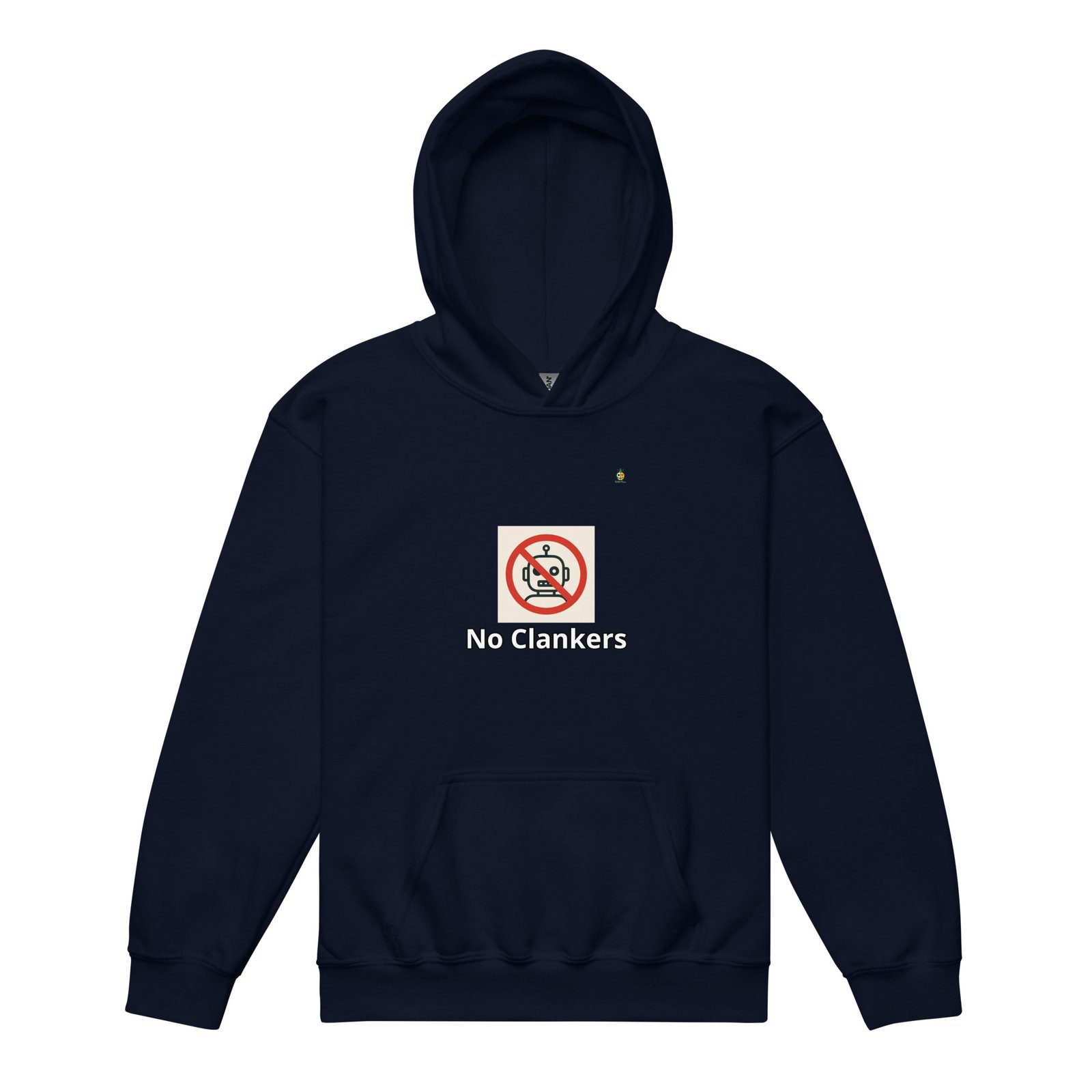 No Clankers Unisex Hoodie (Gen Alpha Kids) - Image 2