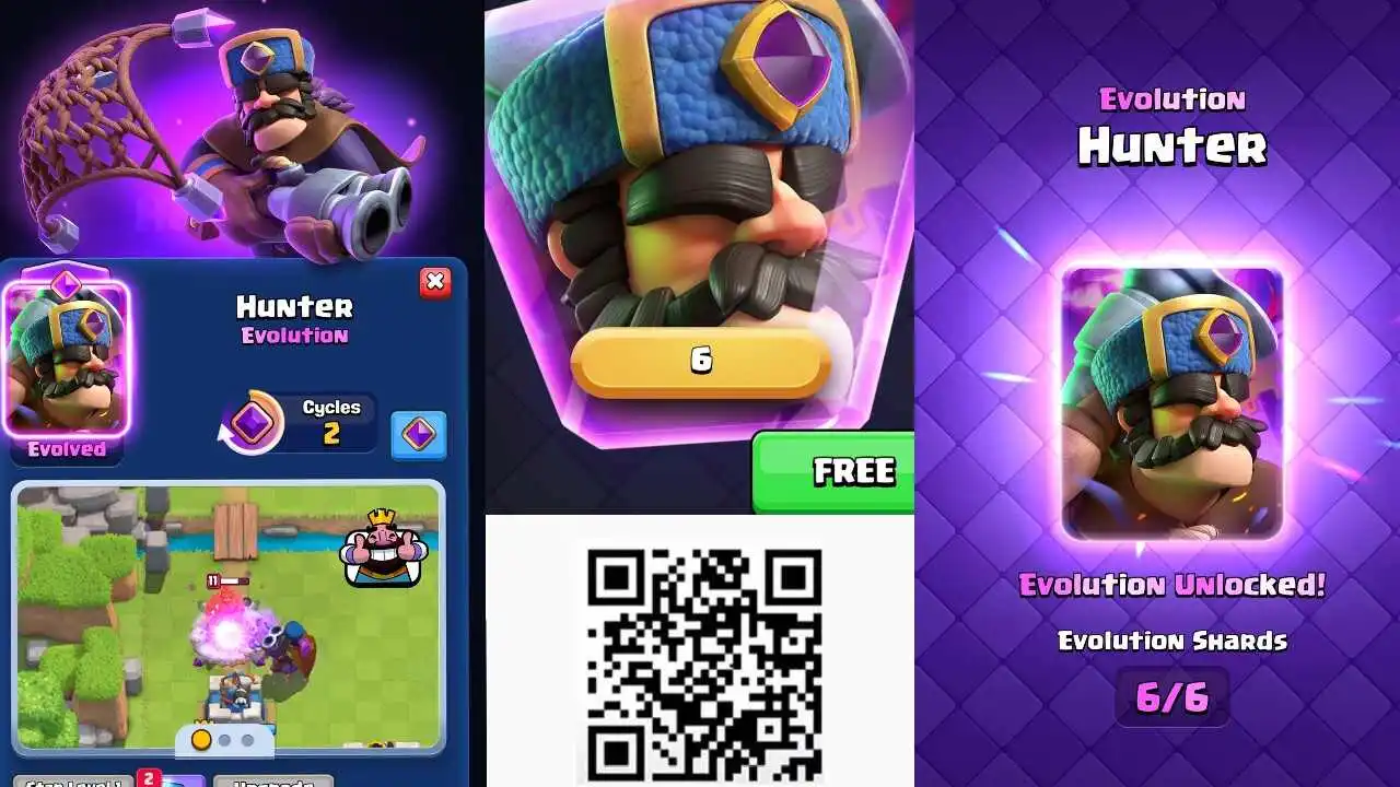 Free Evo Hunter QR Code Unlock