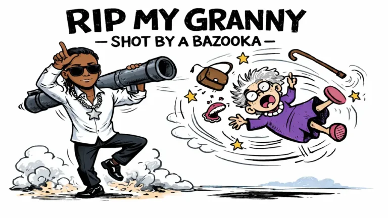 Rip My Granny Bazooka Top Banner