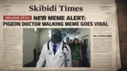 Tuff Pigeon Doctor Walking Meme Top Banner